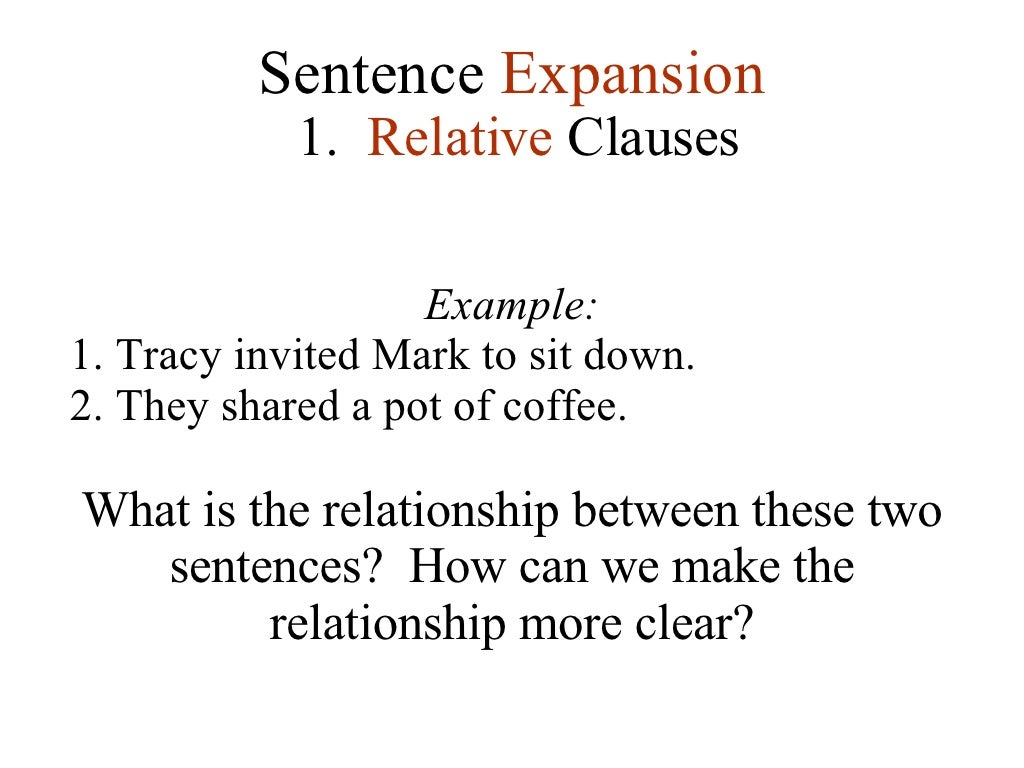 Lesson 3 Sentence Expansion