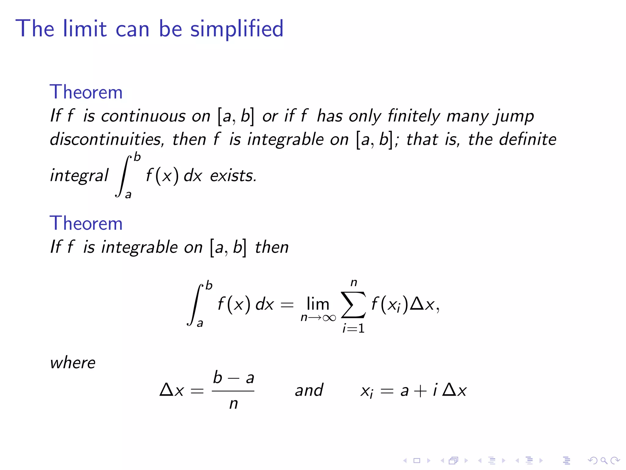 Lesson 30: The Definite Integral