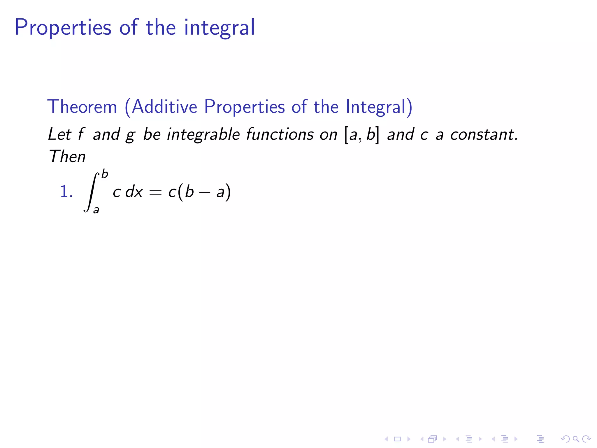 Lesson 30: The Definite Integral
