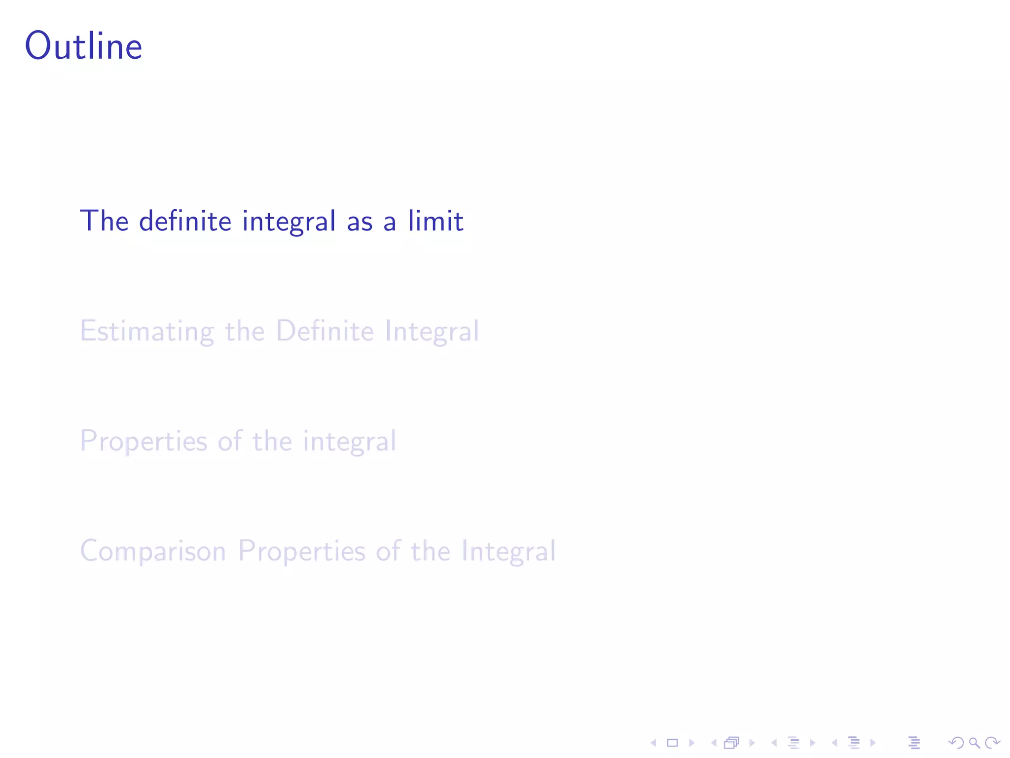 Lesson 30: The Definite Integral