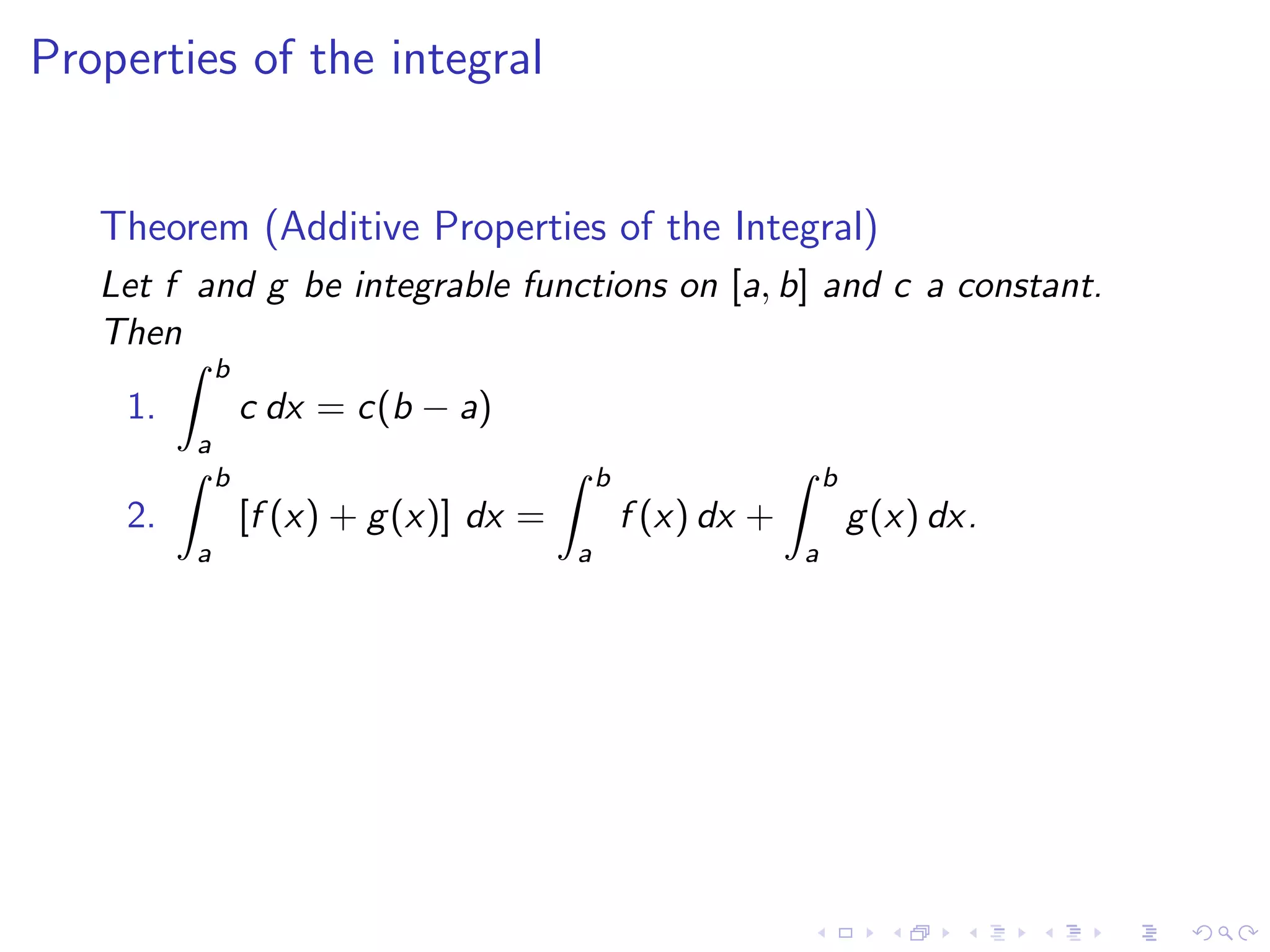 Lesson 30: The Definite Integral
