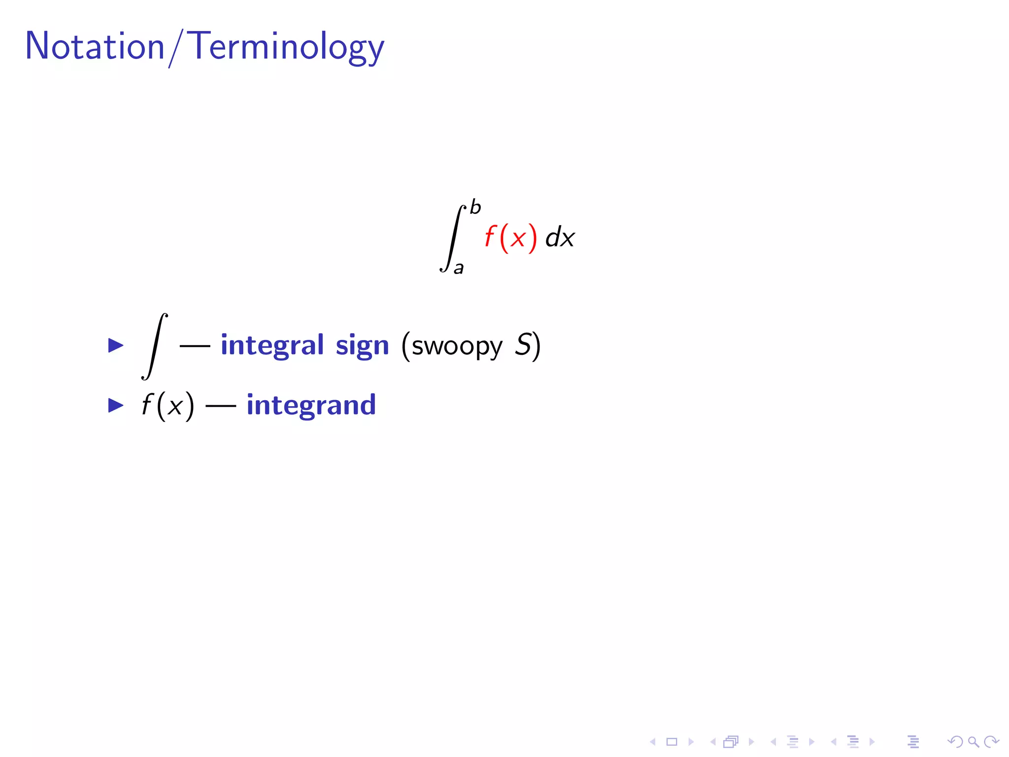 Lesson 30: The Definite Integral