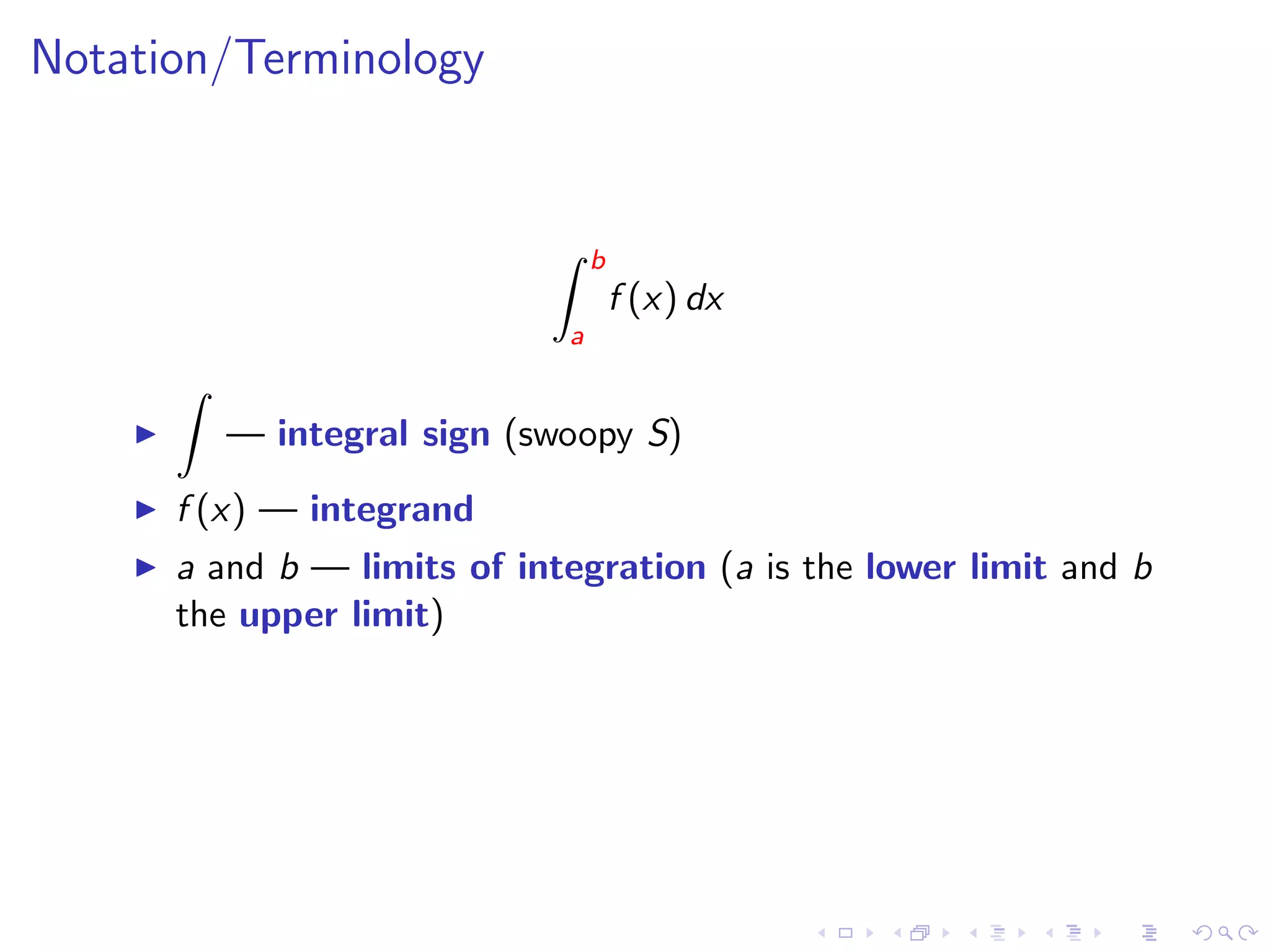 Lesson 30: The Definite Integral