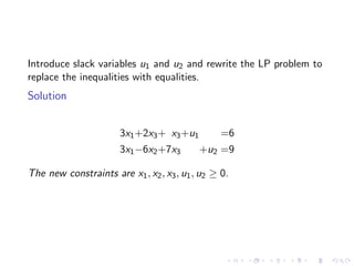 Lesson 32: Simplex Method II