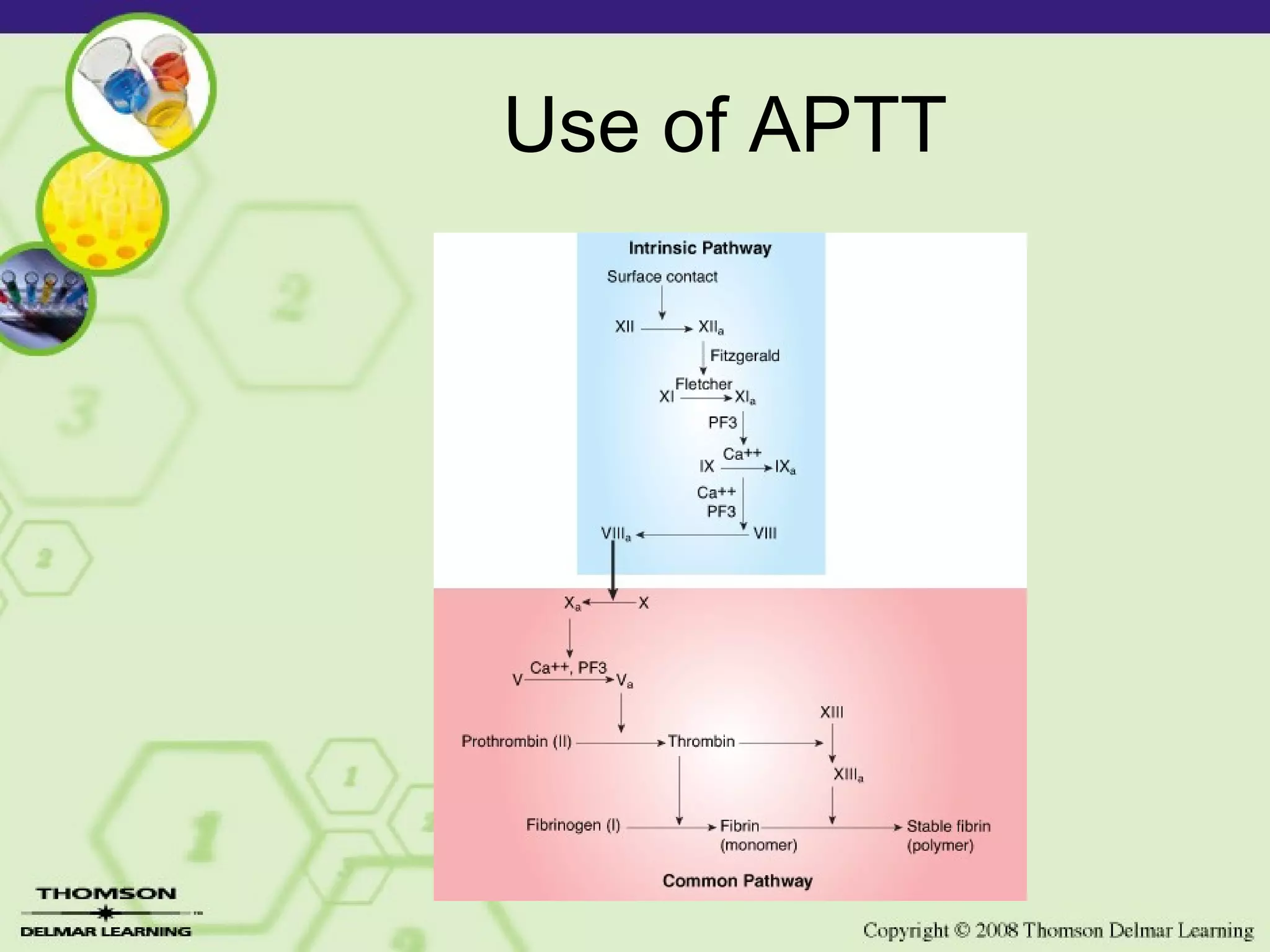 Use of APTT