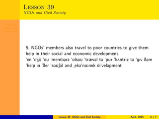 NGOs and Civil Society | PDF