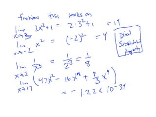 Lesson 4 - Calculating Limits (Slides+Notes) | PDF