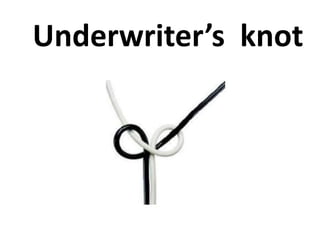Underwriter’s knot
 