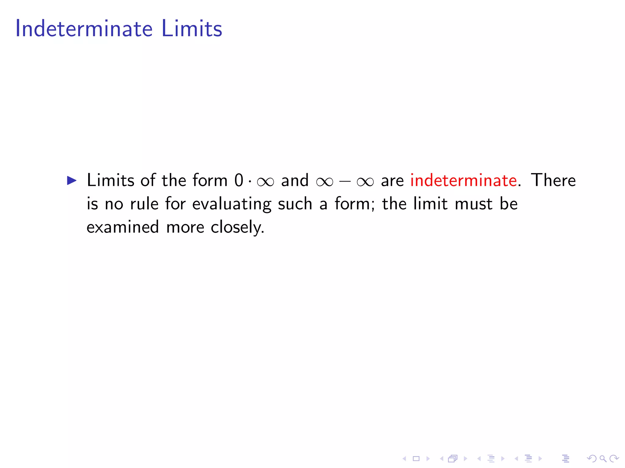 Lesson 4: Limits Involving Infinity