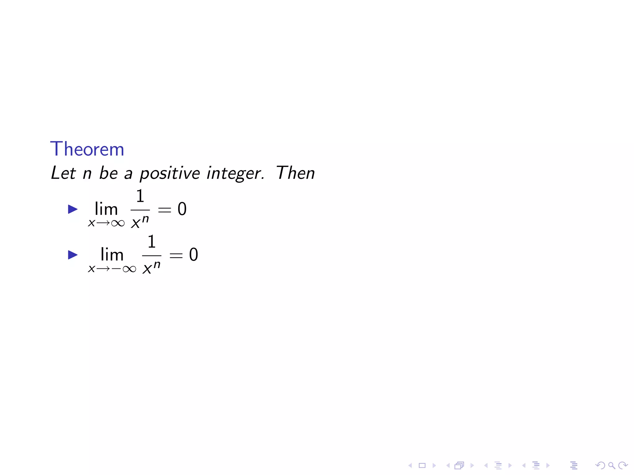 Lesson 4: Limits Involving Infinity