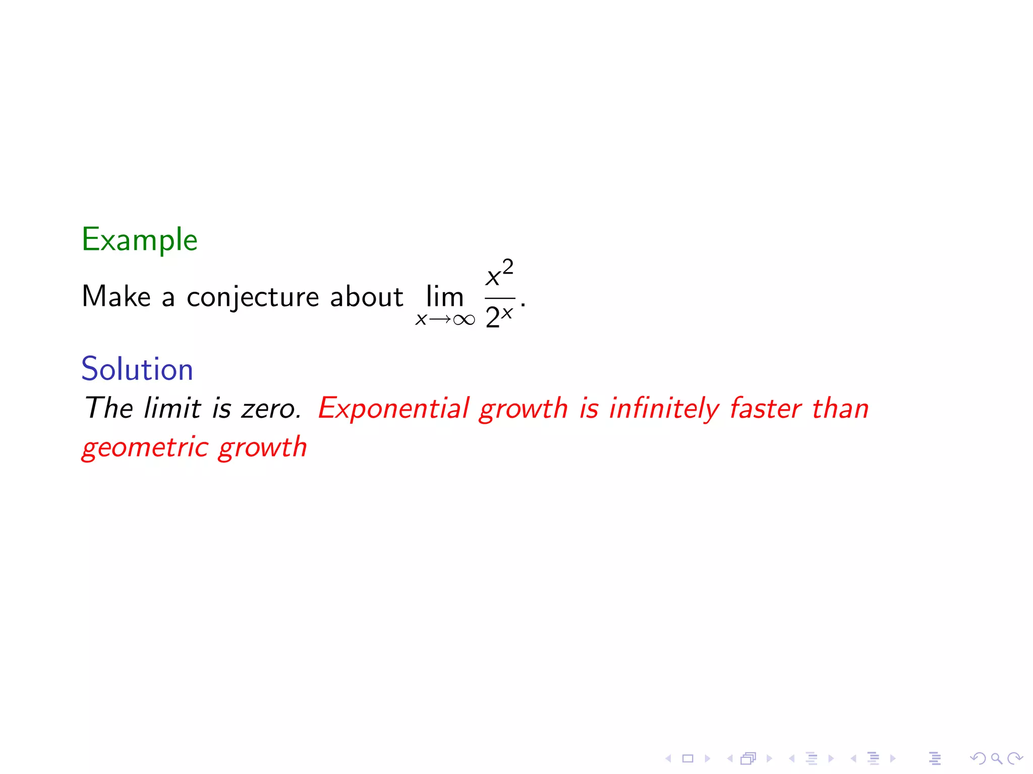 Lesson 4: Limits Involving Infinity