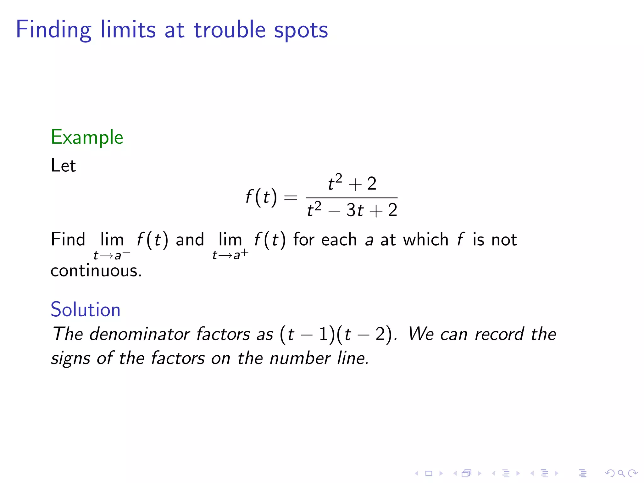 Lesson 4: Limits Involving Infinity