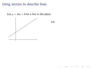 Lesson 4: Lines and Planes (slides + notes)