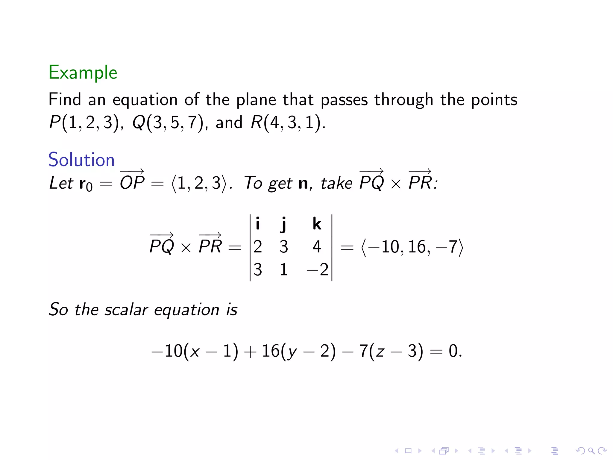 Lesson 4: Lines, Planes, and the Distance Formula
