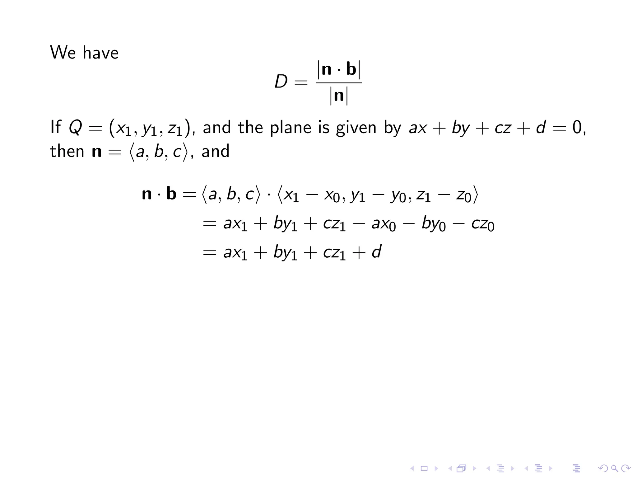 Lesson 4: Lines, Planes, and the Distance Formula