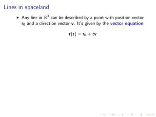 Lesson 4: Lines, Planes, and the Distance Formula