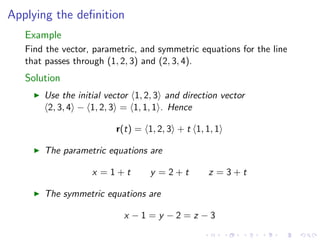 Lesson 4: Lines, Planes, and the Distance Formula
