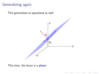 Lesson 4: Lines, Planes, and the Distance Formula