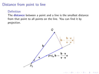 Lesson 4: Lines, Planes, and the Distance Formula