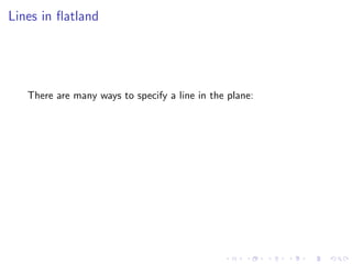 Lesson 4: Lines, Planes, and the Distance Formula