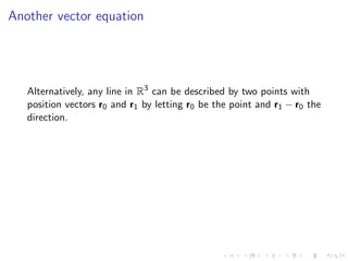 Lesson 4: Lines, Planes, and the Distance Formula