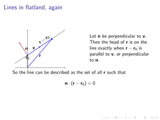 Lesson 4: Lines, Planes, and the Distance Formula