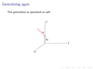 Lesson 4: Lines, Planes, and the Distance Formula