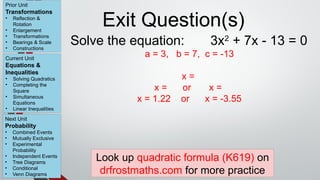 Lesson-4---Quadratic-Formula power point | PPT