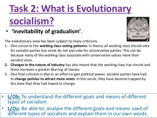 what is the meaning of evolutionary socialism