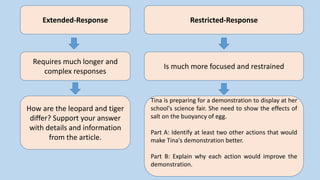 Restricted Response Essay Science Example Lesson-5.pptx