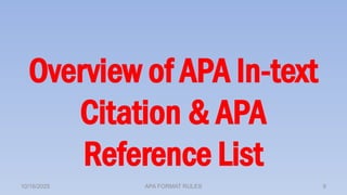 LESSON-5-APA-STYLE-FORMATTING IN TEXT REFERENCING | PPTX
