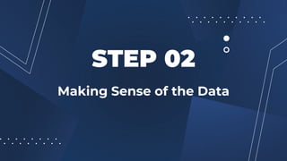 Making Sense of the Data
STEP 02
 