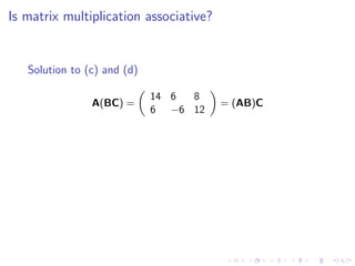 Lesson 5: Matrix Algebra (slides)