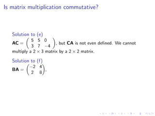 Lesson 5: Matrix Algebra (slides)