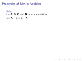 Lesson 5: Matrix Algebra (slides)