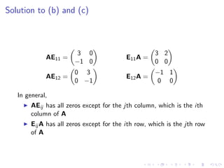 Lesson 5: Matrix Algebra (slides)