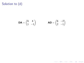 Lesson 5: Matrix Algebra (slides)