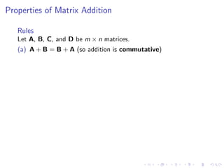 Lesson 5: Matrix Algebra (slides)