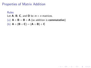 Lesson 5: Matrix Algebra (slides)
