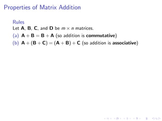Lesson 5: Matrix Algebra (slides)