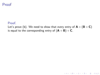 Lesson 5: Matrix Algebra (slides)