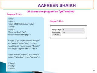 PIMPRI CHINCHWAD EDUCATION TRUST’S
S.B.PATIL COLLEGE OF
Science and Commerce, Ravet
Let us see one program on “get” method
30
AAFREEN SHAIKH
 