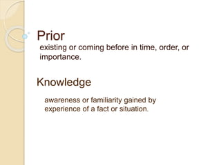 Comparing Insights with Previous Learnings | PPTX