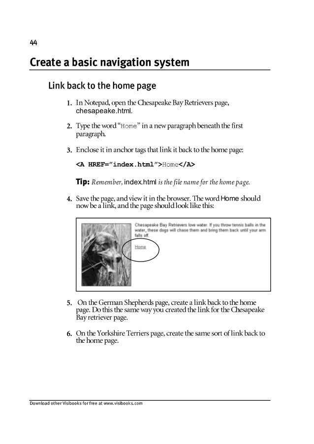 HTML Lesson 6-create-a-basic-navigation-system