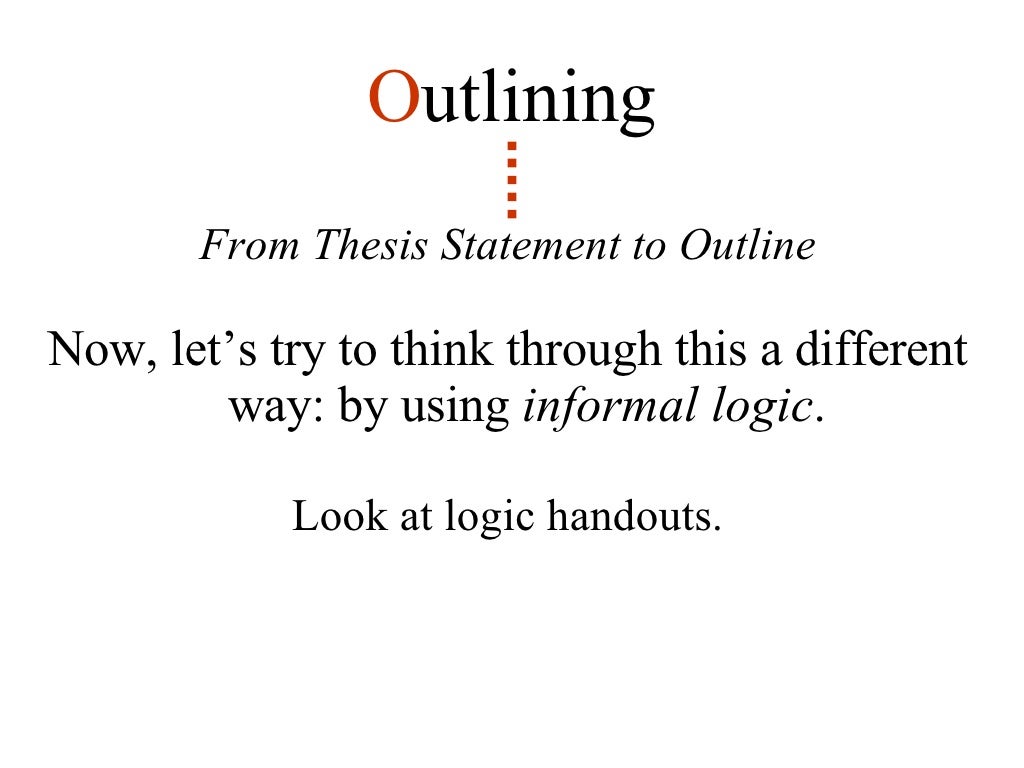 Lesson 6 Informal Logic