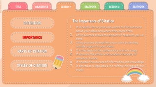 Citation Method Lesson number 6 in Practical Research I | PPTX