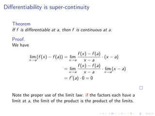Lesson 6: The derivative as a function