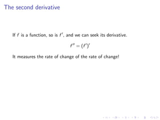 Lesson 6: The derivative as a function