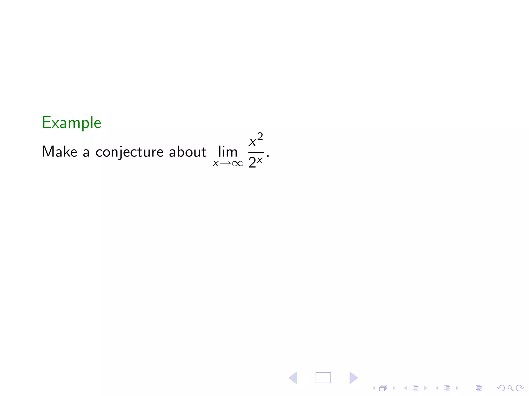 Lesson 7: Limits at Infinity