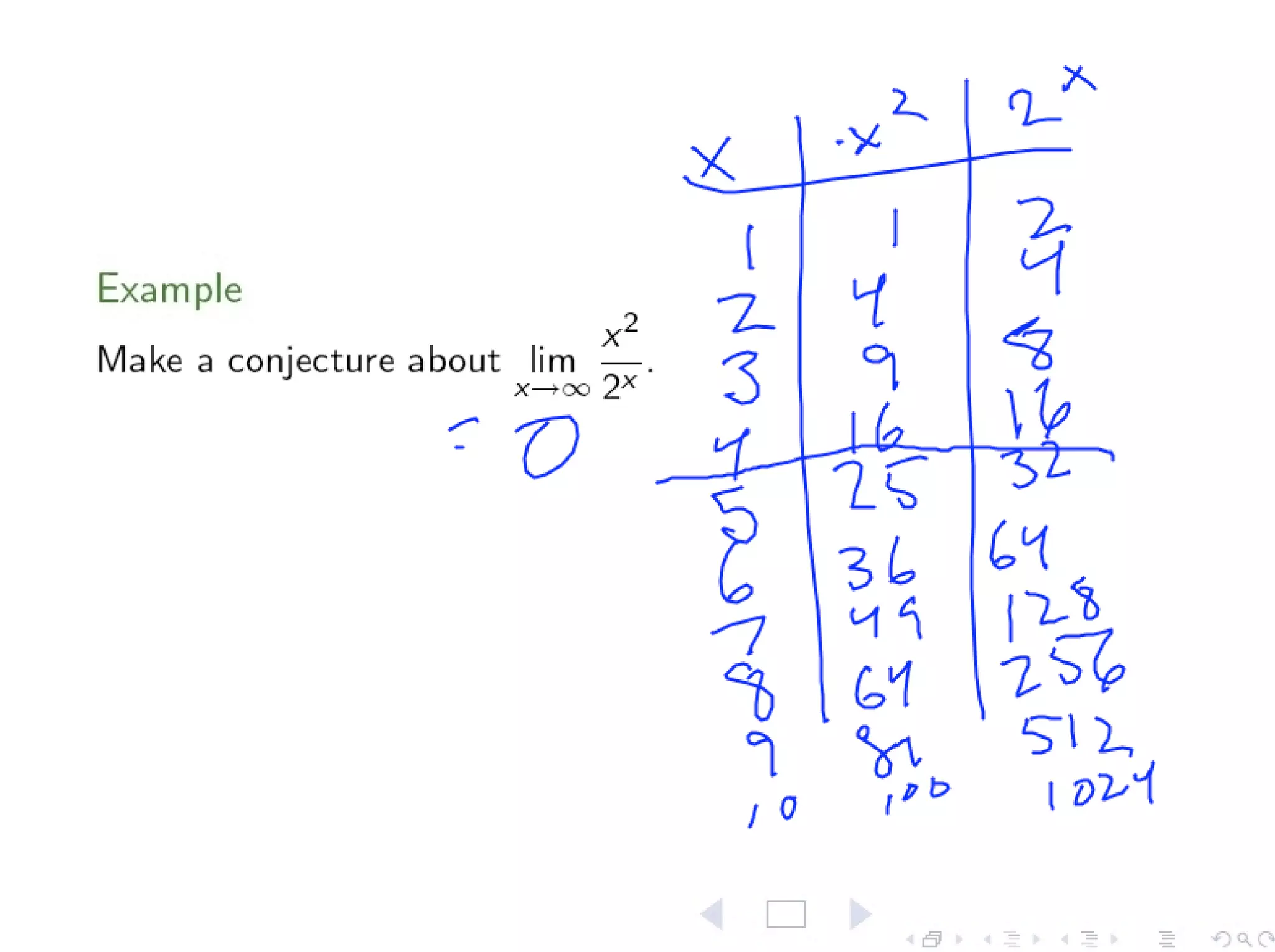 Lesson 7: Limits at Infinity